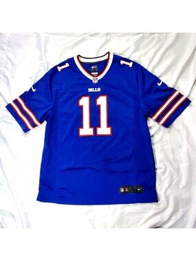 Nike Buffalo Bills Cole Beasley #11 Blue NFL On-Field Jersey Mens XL